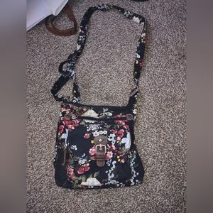 Floral cross body purse